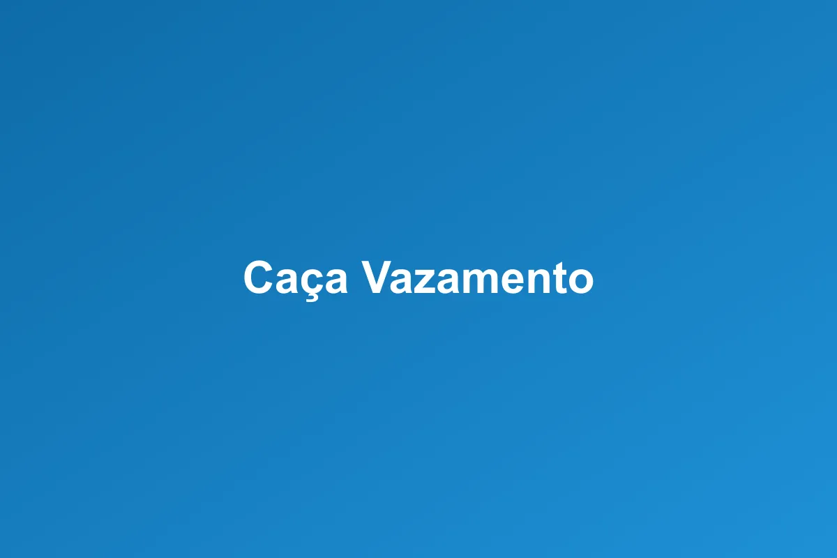 Caça vazamentos em Várzea Grande – detecção precisa e não invasiva